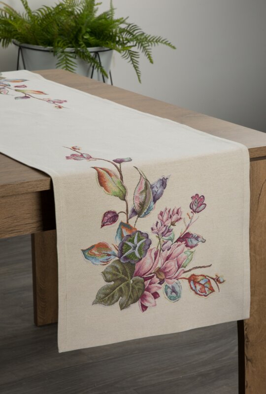Obrus gobelinowy GOB/CHO/1215 naturalny 45x140 cm – doda przytulności