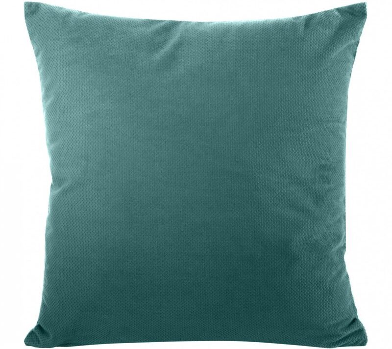 Poszewka welwet MILO turkusowa 45 x 45 cm – doda głębi koloru