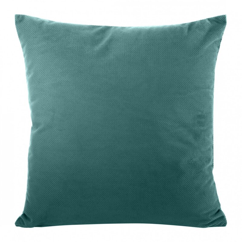 Poszewka welwet MILO turkusowa 45 x 45 cm – doda głębi koloru