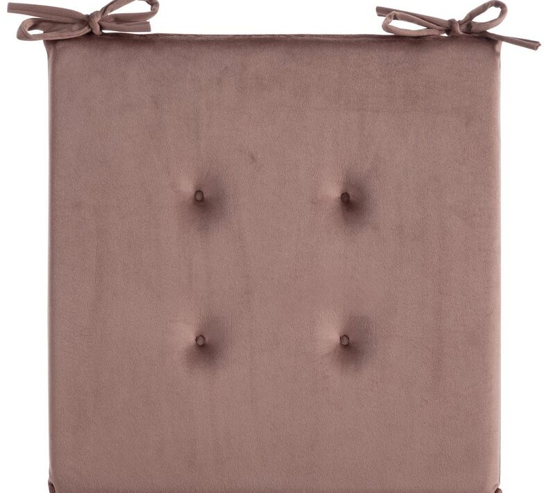 Siedzisko Velvet ciemnoróżowe 40x40x3 cm – doda przytulności