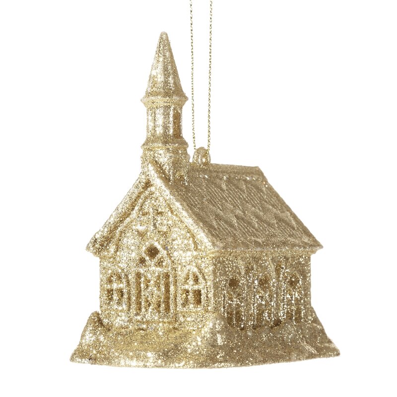 Ozdoba świąteczna złota 8 x 6 x 10 cm – piękna dekoracja