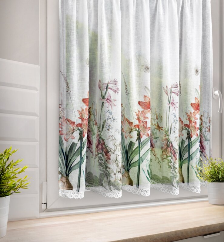 Firana gotowa Nemezja biała 150 x 90 cm – dodaje przytulności