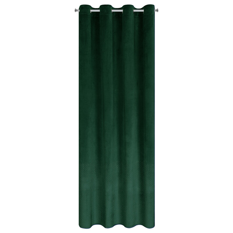 Zasłona gotowa Ariadna ciemnozielona 140 x 250 cm – zaciemnia pomieszczenie