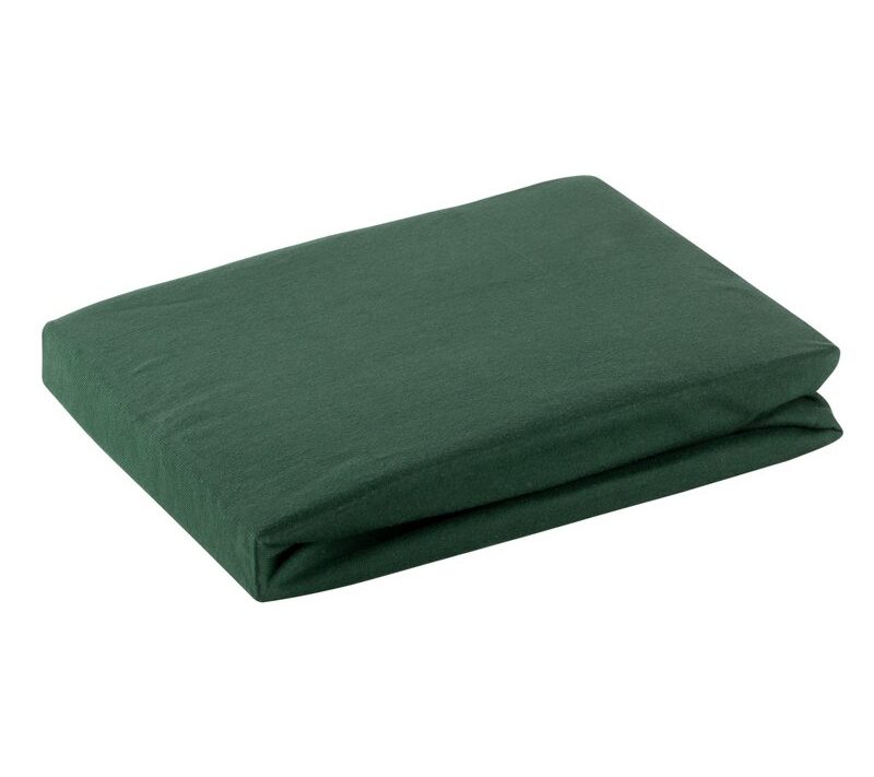 Prześcieradło jersey butelkowa zieleń 240 x 220 x 30 cm – miękkie i komfortowe