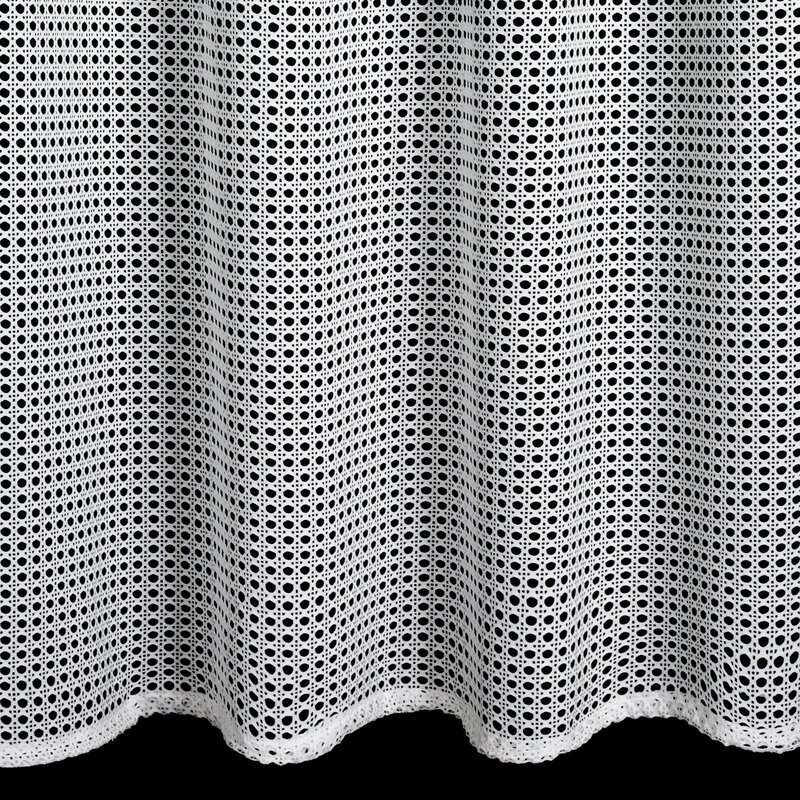 Firana gotowa siatka biała 140 x 250 cm – rozprasza światło