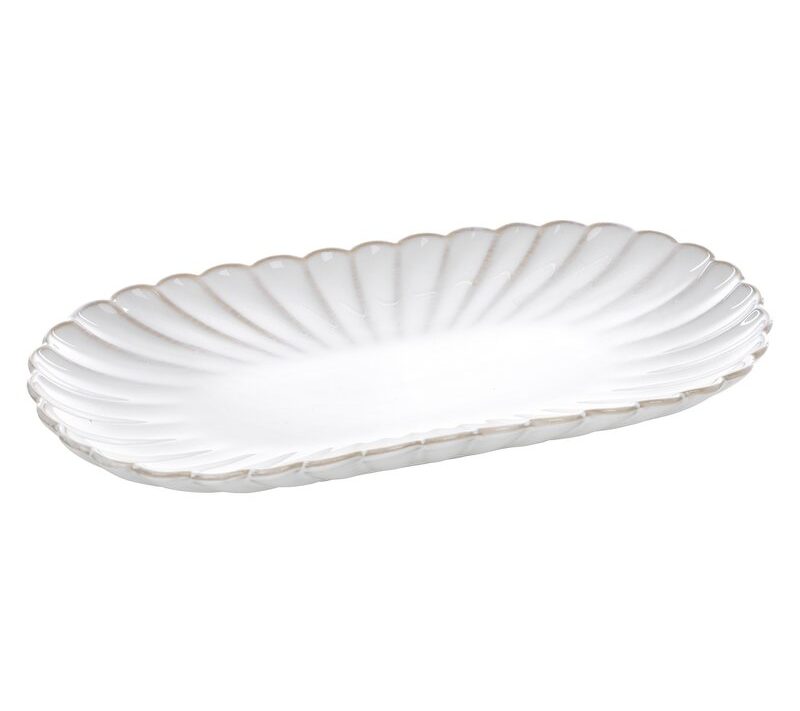 Patera dekoracyjna Avril kremowa 31 X 16 X 3 CM – na biżuterię i drobiazgi