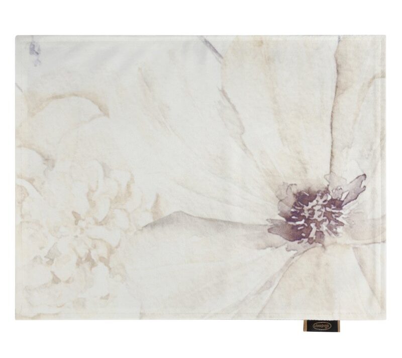 Obrus welwetowy kremowy 30 x 40 cm – stylowy dodatek na stół