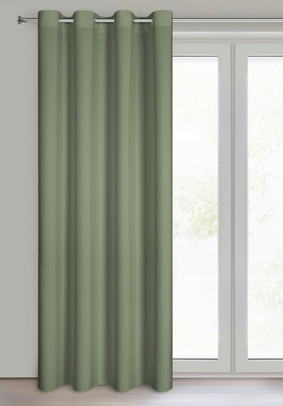 Zasłona gotowa Rita oliwkowa 140 x 250 cm – zaciemnia pomieszczenie