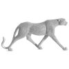 Figurka ceramiczna Koty ELDO srebrna 13 X 11 X 21 CM – doda blasku wnętrzu