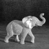 Figurka ceramiczna Eldo srebrna 17 X 6 X 13 cm – pięknie odbija światło