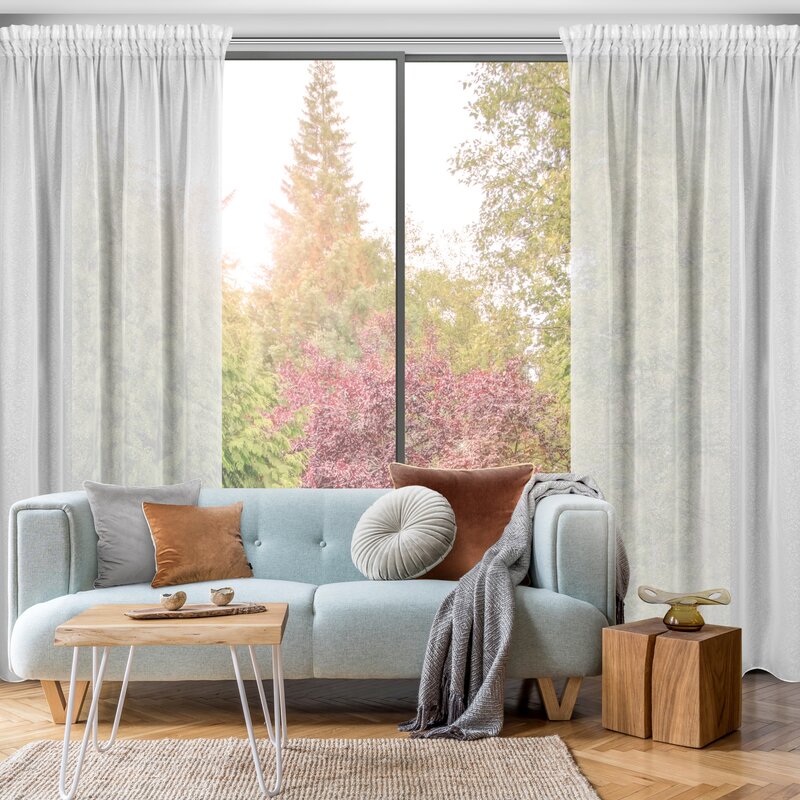 Firana gotowa Tulsa biała 140 x 270 cm – rozświetla wnętrze