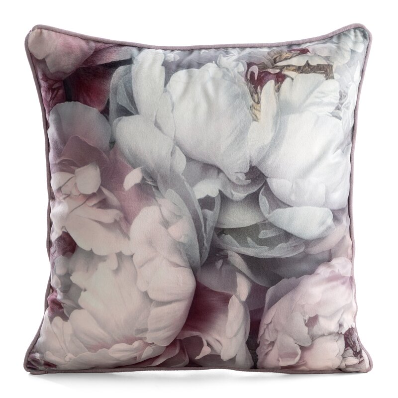 Poszewka velvet różowa 45 x 45 cm – wprowadza romantyczny nastrój