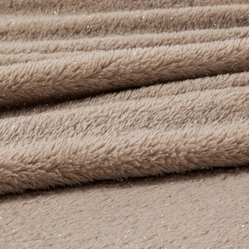 Koc flanelowy D91 BLINK beżowy 150 x 200 cm – miękki i ciepły