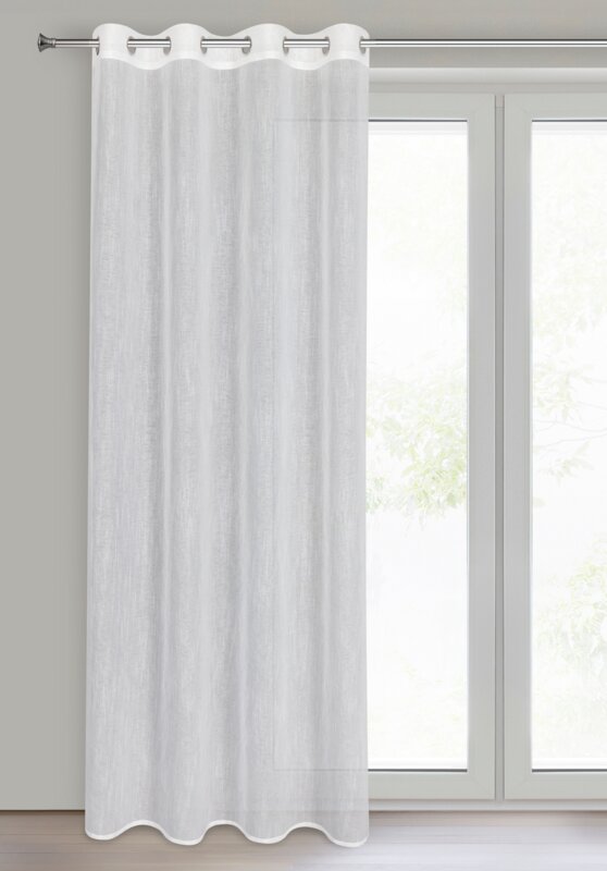 Firana gotowa Amira biała 140 x 250 cm – rozjaśnia wnętrze