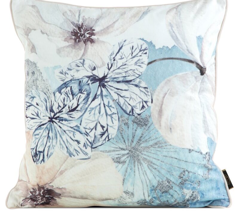 Poszewka Velvet niebieska 45 x 45 cm – doda wnętrzu świeżości