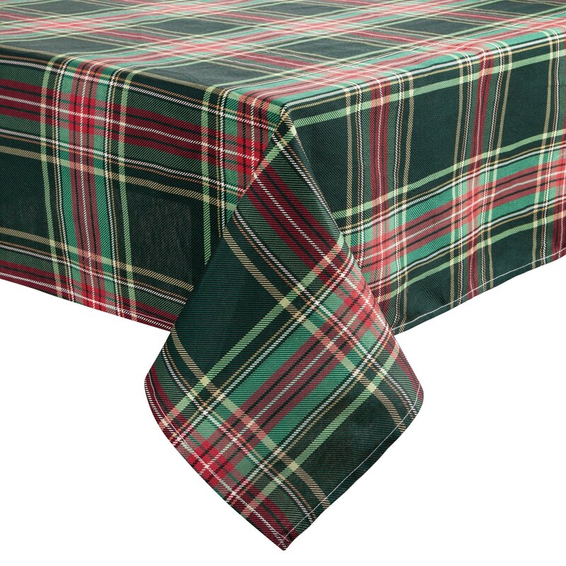 Obrus świąteczny Aurora czerwony 145 x 300 cm – 100% bawełna