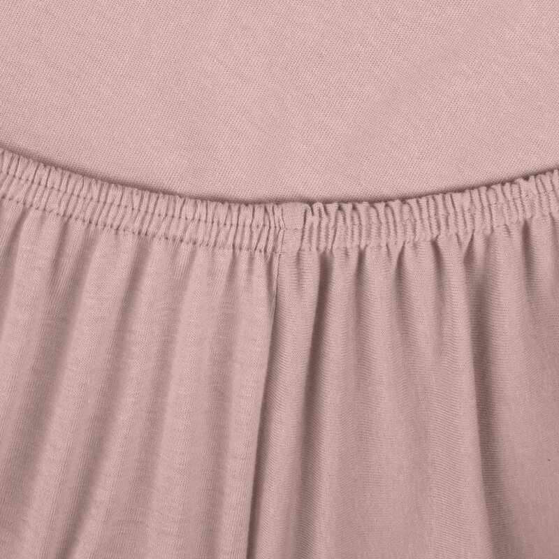 Prześcieradło jersey pudrowy róż 120 x 200 x 25 cm – miękkie i trwałe