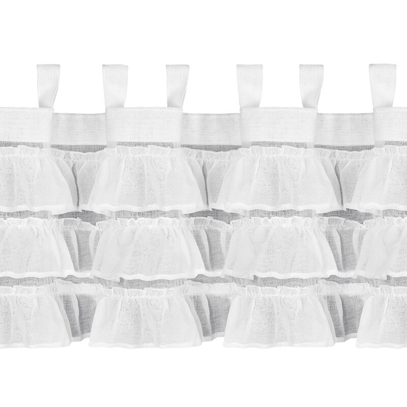 Firana gotowa Lilia biała 150 x 45 cm – rozprasza światło