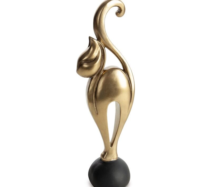 Figurka ceramiczna Tylor złota 13 x 10 x 40 cm – stylowa ozdoba