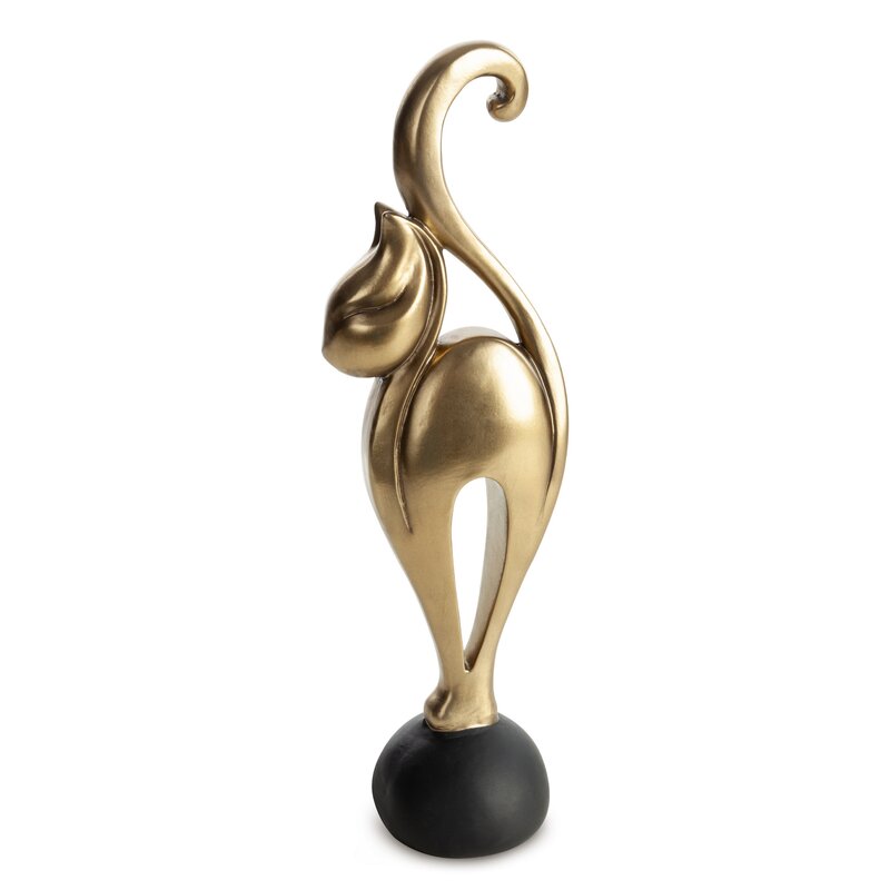 Figurka ceramiczna Tylor złota 13 x 10 x 40 cm – stylowa ozdoba