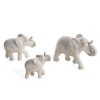 Figurka ceramiczna Valeri srebrna 21 X 8 X 16 CM – do salonu i gabinetu