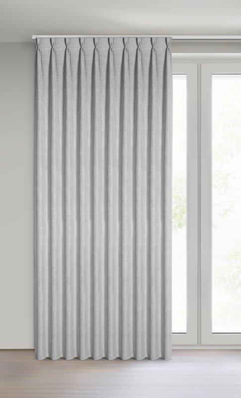 Zasłona gotowa Jula popielata 125 x 270 cm – zaciemnia pomieszczenie
