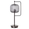 Lampa stołowa Luka biała 32 X 65 cm – marmur i szkło ryflowane