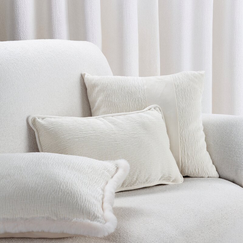 Poszewka szenil Blanca 05 kremowa 45 x 45 cm – doda przytulności