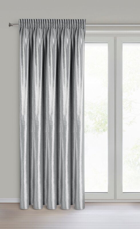 Zasłona gotowa Cameron srebrna 140 x 270 cm – doda blasku wnętrzu