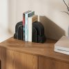 Wazon ceramiczny czarny 12 x 7 x 21 cm – idealny do książek