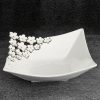 MISA DEKORACYJNA ARIANA (01) 25 X 25 X 9 CM BIAŁY