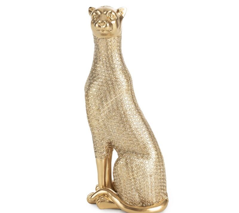 Figurka ceramiczna Haris złota 8 x 11 x 26 cm – doda blasku wnętrzu