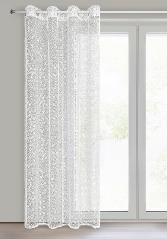 Zasłona gotowa Ellissa biała 140 x 250 cm – rozjaśnia wnętrze