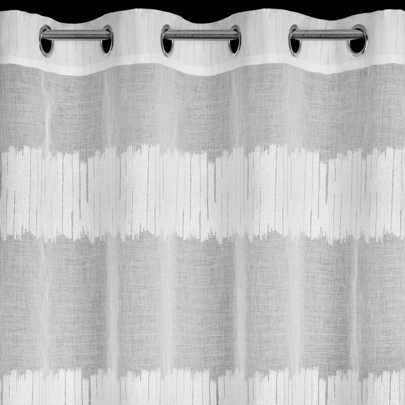 Firana gotowa LEANDRA biała 140 X 250 CM – lekka i elegancka