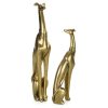 Figurka ceramiczna pies złoty 13 x 7 x 36 cm – stylowa dekoracja