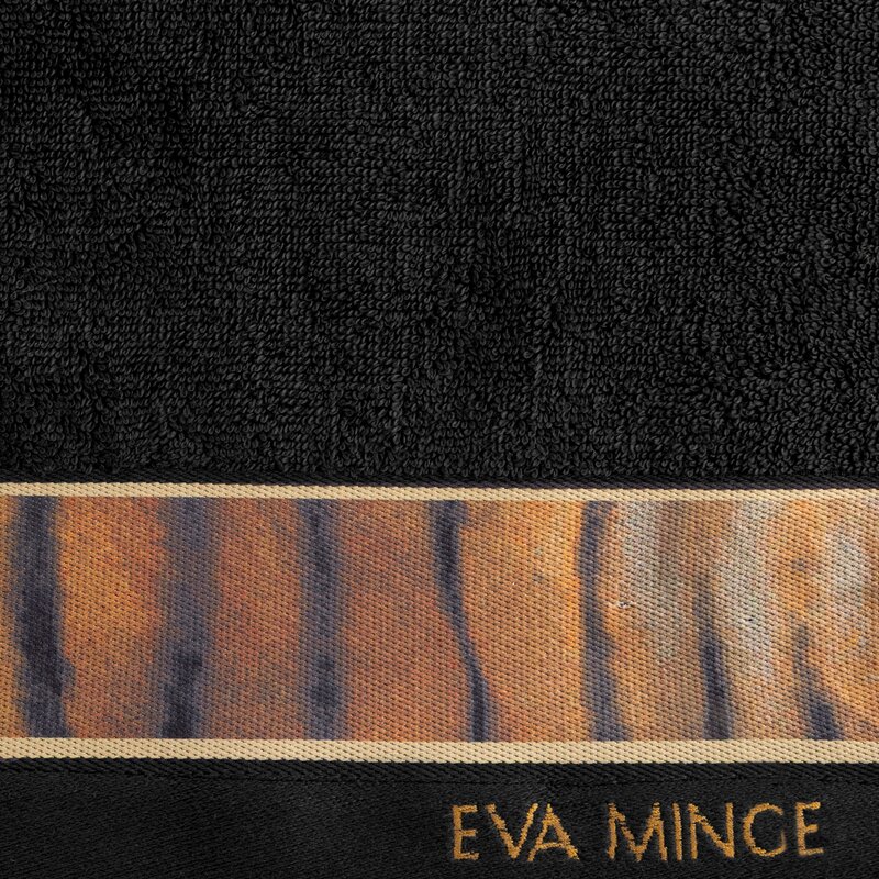 Ręcznik Eva Minge czarny 30 x 50 cm – miękki i chłonny