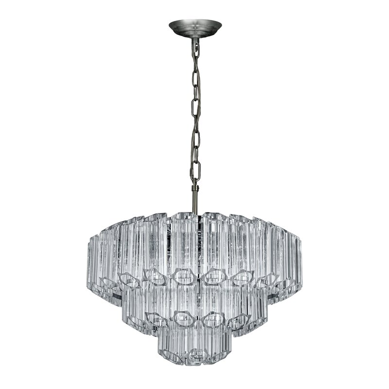 Lampa wisząca DANA transparentna 50 x 150 cm – rozświetli wnętrze