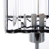 Lampa stołowa transparentna O 13 x 31 cm – subtelny blask