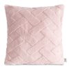 Poszewka Flano Design91 pudrowy róż 45 x 45 cm – wprowadza ciepło