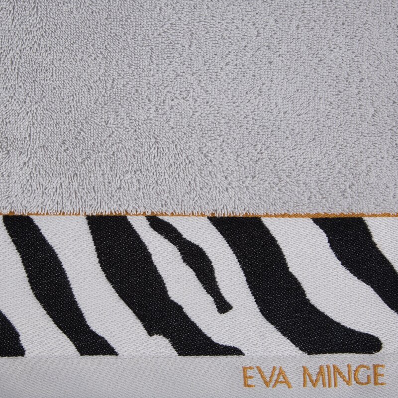 Ręcznik Eva Minge srebrny 50 x 90 cm – elegancki design