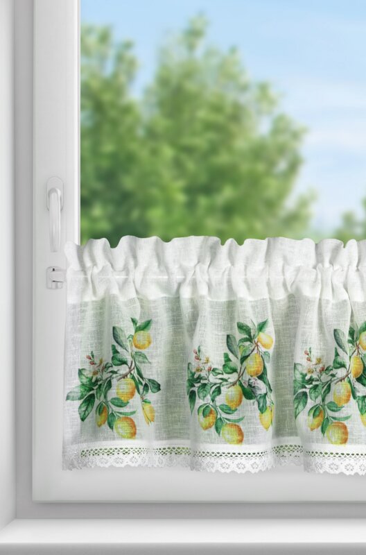 Firana gotowa Cloe biała 150 x 30 cm – rozjaśnia wnętrze