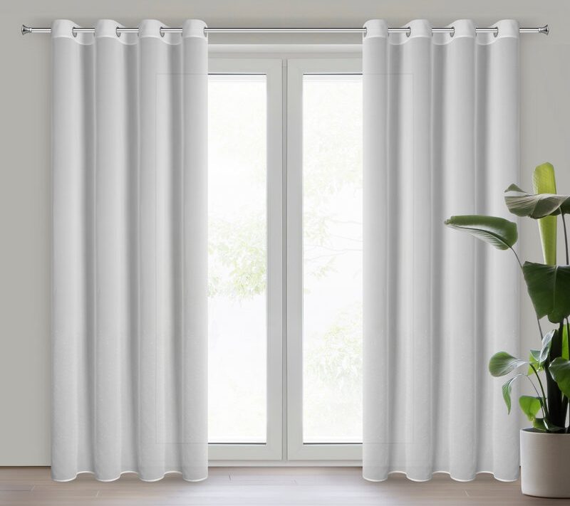 Firana gotowa Ariadna 2 biała 140 x 250 cm – rozprasza światło