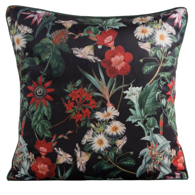 Poszewka velvet 45 x 45 cm czarna – doda charakteru