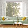 FIRANA GOTOWA DAISY NA TAŚMIE 130 X 270 CM BIAŁY