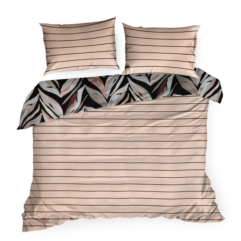 KOMPLET POŚCIELI ESPRIT 02 160 X 200 CM CZARNY