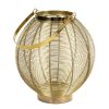 Lampion metalowy CM/MELA/LAM/04 złoty 27X27X29 – doda blasku wnętrzu