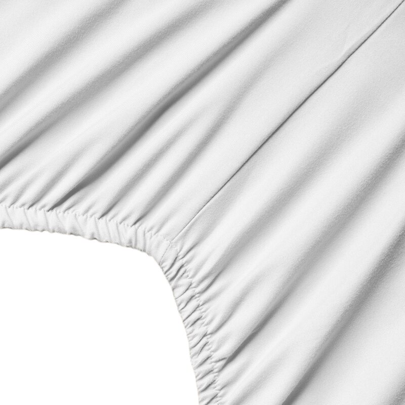 Prześcieradło z mikrowłókna białe 180x200 cm – miękkie i przyjemne