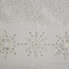RĘCZNIK ŚWIATECZNY JOY3 50 X 90 CM JASNOSREBRNY