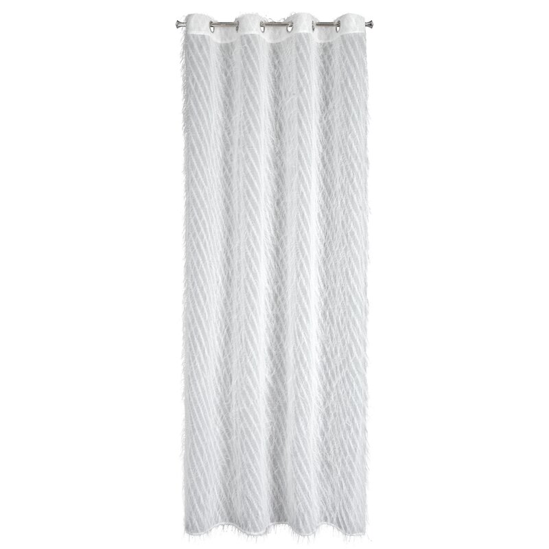 Zasłona gotowa Laurel biała 140 x 250 cm – rozświetla wnętrze