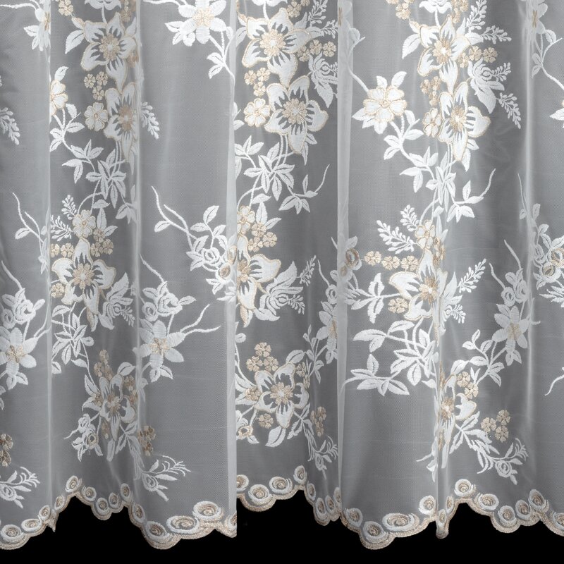 Firana gotowa Alira kremowa 300 x 250 cm – rozprasza światło